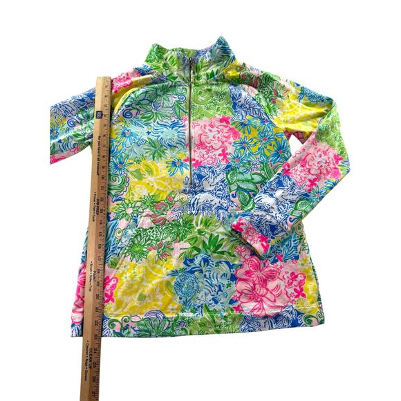Lilly Pulitzer Skipper Popover UPF 50+ M Multi Cheek to Cheek 1/4 Zip Pullover - Picture 5 of 9